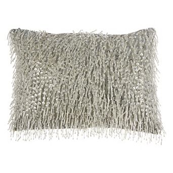 Mina Victory Luminescence Beaded Tassels Throw Pillow