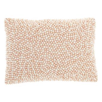 Mina Victory Luminescence Fully Beaded Pearls Throw Pillow