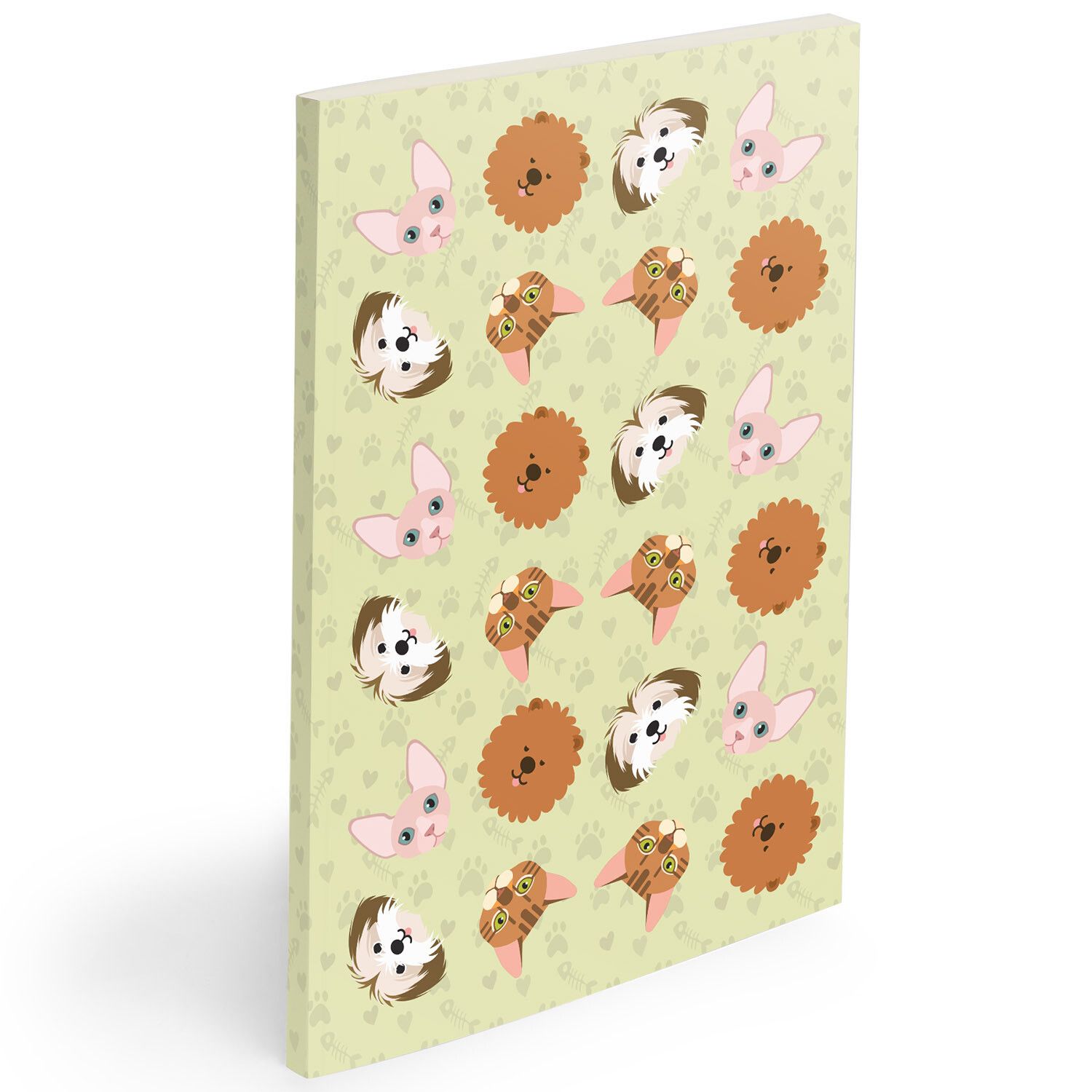 Cat Softcover Notebooks with 3D Effect (3.7 x 5.3 in, 8 Pack)