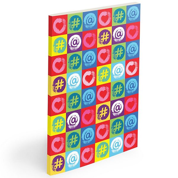 Scribl Soft Cover Social Media Notebook, Lined and Dotted Pages, Made