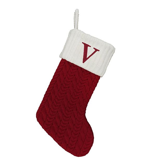 St. Nicholas Square 21-in. Initial Stocking sock  Y  CHRISTMAS