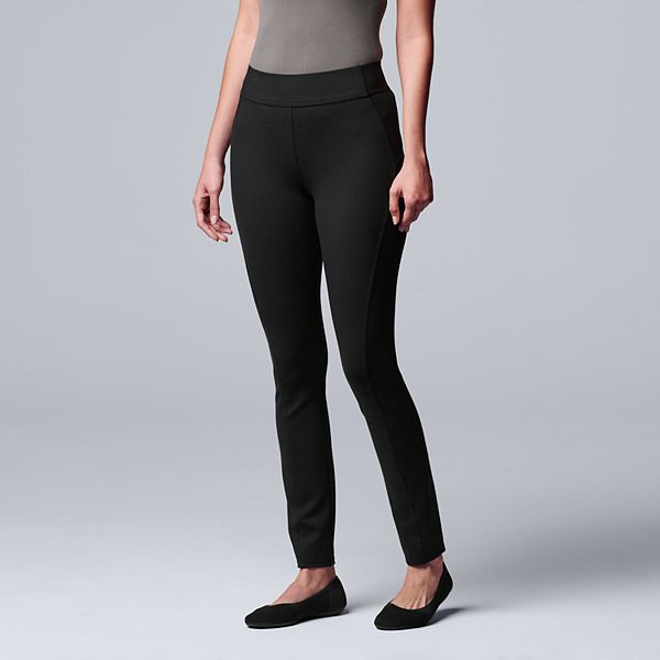 Women's Simply Vera Vera Wang Seamed Scuba Skinny Pants