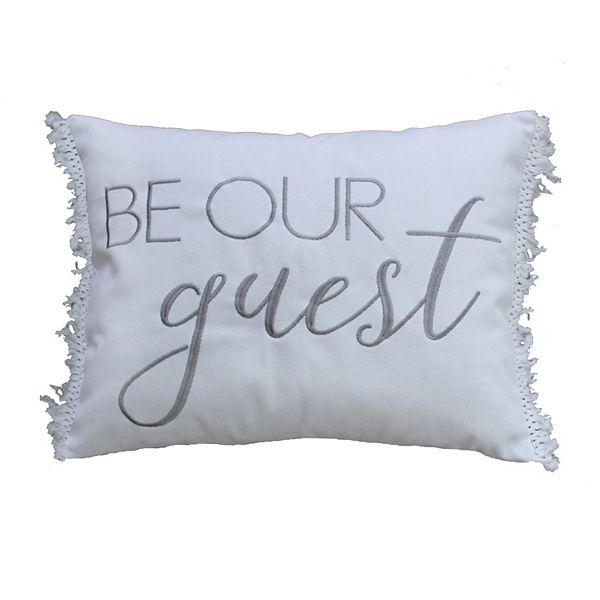 Be my outlet guest pillow