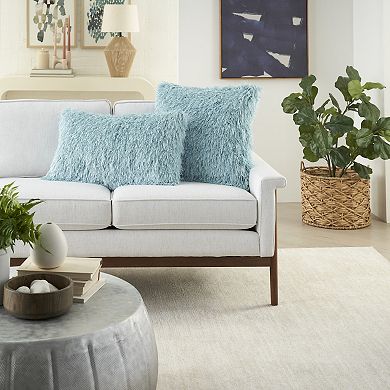 Mina Victory Shag Soft Ribbon Throw Pillow