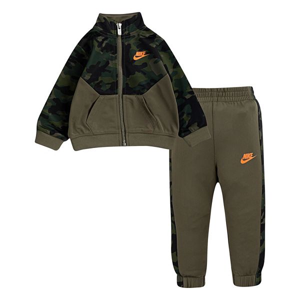 Baby Boy Nike Camo Track Jacket & Pants Set