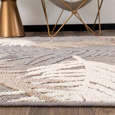 World Rug Gallery Tropical Floral Modern Indoor Outdoor Rug