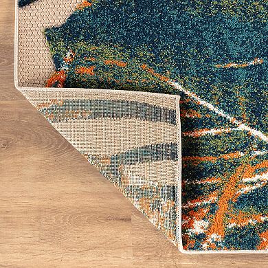 World Rug Gallery Palm Leaves Indoor Outdoor Rug