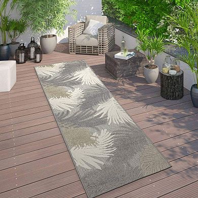 World Rug Gallery Contemporary Tropical Large Floral Indoor Outdoor Rug