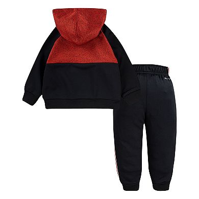 Baby Boy Nike Therma-FIT Color Block Hoodie & Pants Set