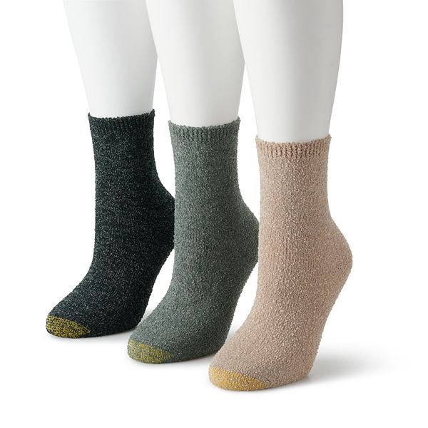Women's GOLDTOE® 3-Pack Glitter Boucle Crew Socks