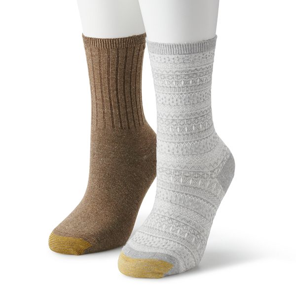 Women's GOLDTOE® 2Pack Fairisle Crew Socks