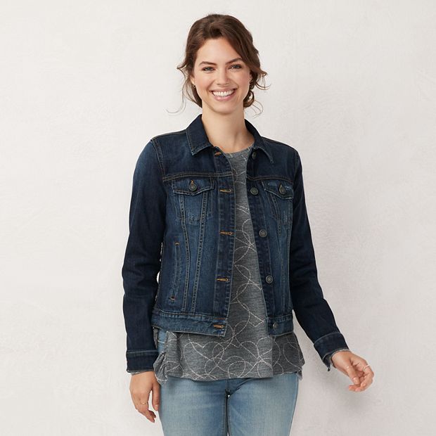 Kohls lauren conrad jean jacket discount