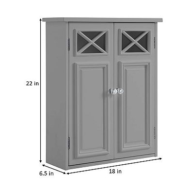 Teamson Home Dawson Wall Cabinet With Two Doors
