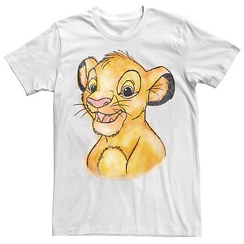 Disney's The Lion King Simba Men's Water Color Sketch Tee