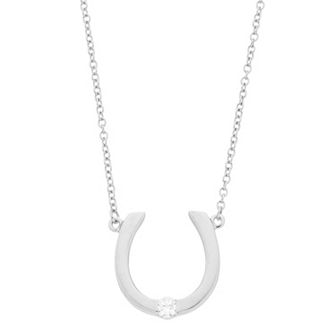 Rosabella Sterling Silver Horseshoe Necklace