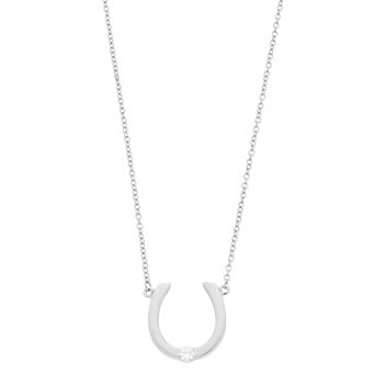 Rosabella Sterling Silver Horseshoe Necklace