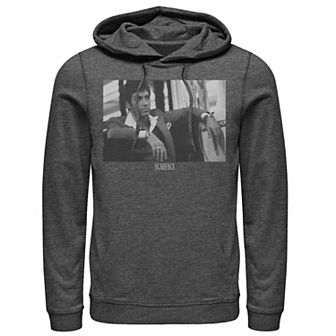Men's Scarface Tony Montana Sitting Portrait Logo Hoodie