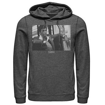 Men's Scarface Tony Montana Sitting Portrait Logo Hoodie