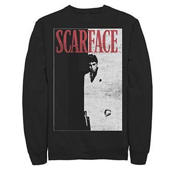 Men's Scarface Distressed Movie Poster Photo Sweatshirt