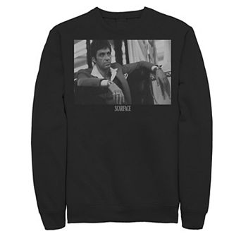 Men's Scarface Tony Montana Sitting Portrait Logo Sweatshirt
