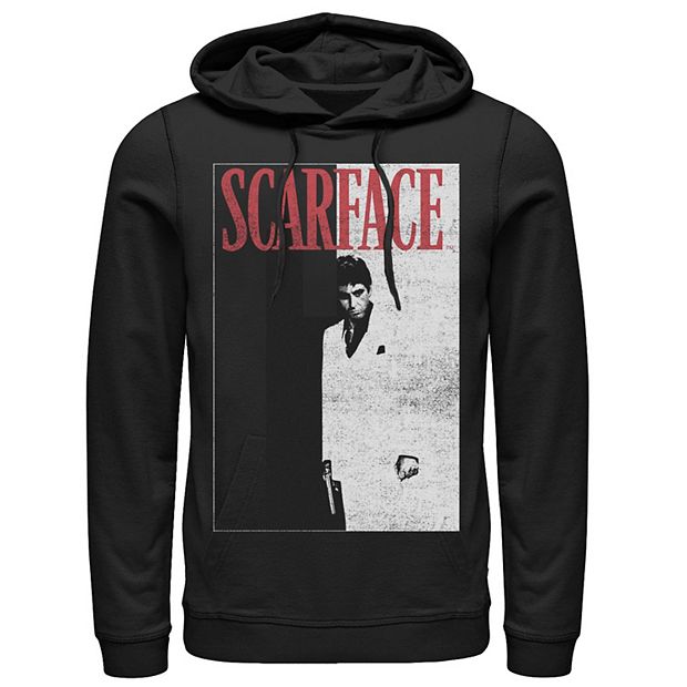 Men's Scarface Distressed Movie Poster Photo Hoodie