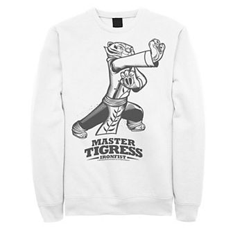 Men's Kung Fu Panda Master Tigress Iron Fist Sketch Portrait Sweatshirt