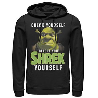 Men's Shrek Check Yourself Before You Shrek Yourself Hoodie