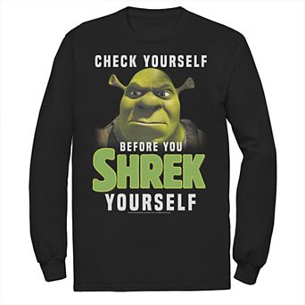 Men's Shrek Check Yourself Before You Shrek Yourself Tee