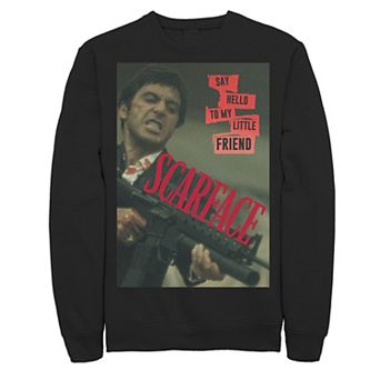 Men's Scarface Say Hello To My Little Friend Photo Sweatshirt