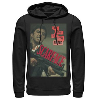 Men's Scarface Say Hello To My Little Friend Photo Hoodie