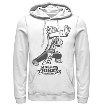 Men's Kung Fu Panda Master Tigress Iron Fist Sketch Portrait Hoodie