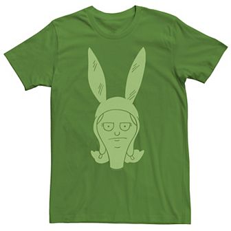 Men's Bob's Burgers Louise Green Hue Big Face Portrait Tee
