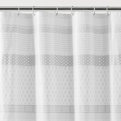 The Big One® Bianca 13-piece Printed PEVA Shower Curtain and Hooks Set