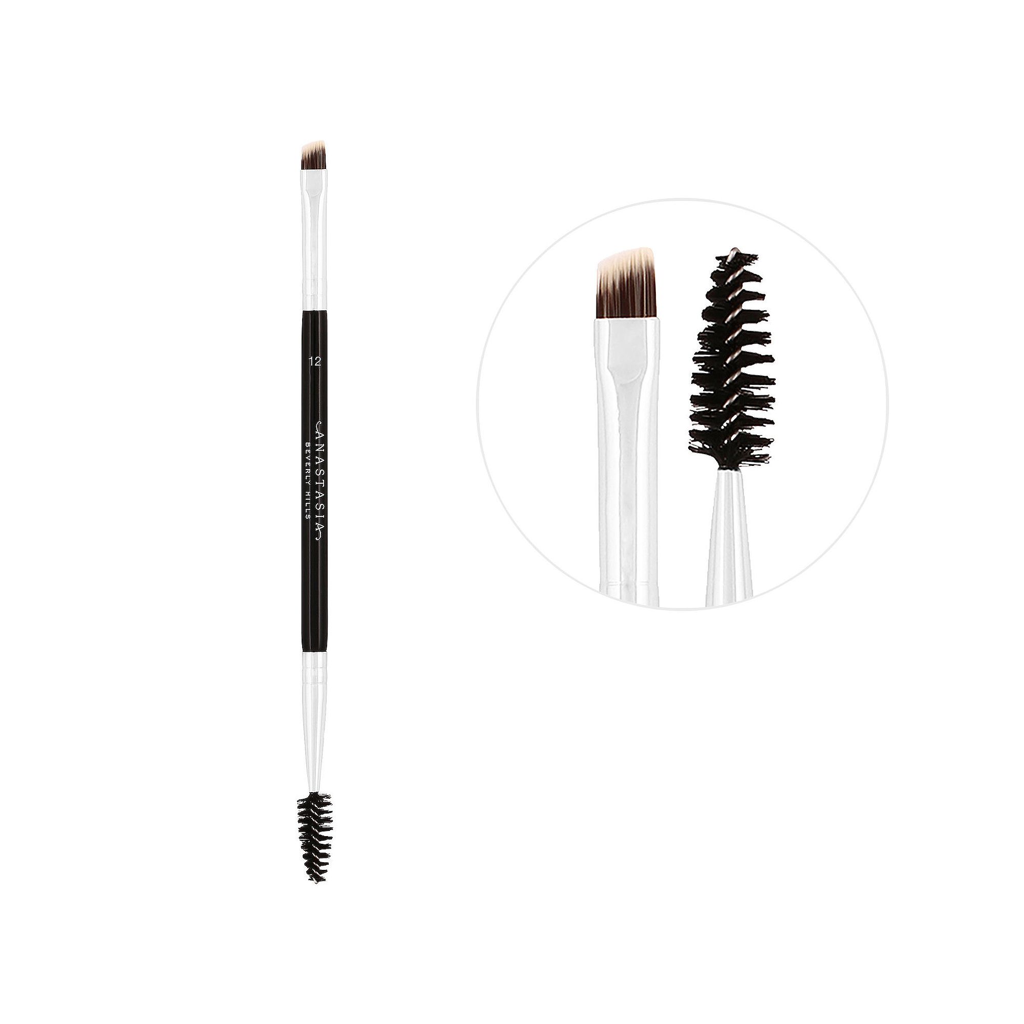 Anastasia Beverly Hills Dual-Ended Firm Angled Eyebrow Brush #12, None