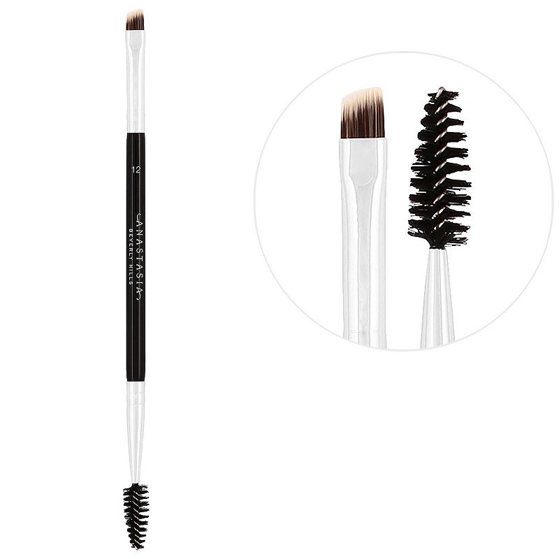 Brush 12 Precision Brow Brush for Pomades & Gels, Multicolor