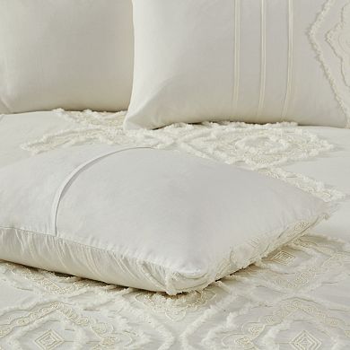 Madison Park Luna Cotton Duvet Cover Set with Shams