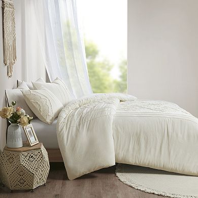 Madison Park Luna Cotton Duvet Cover Set with Shams