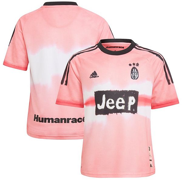 Youth adidas Pink Juventus Human Race FC Replica Jersey