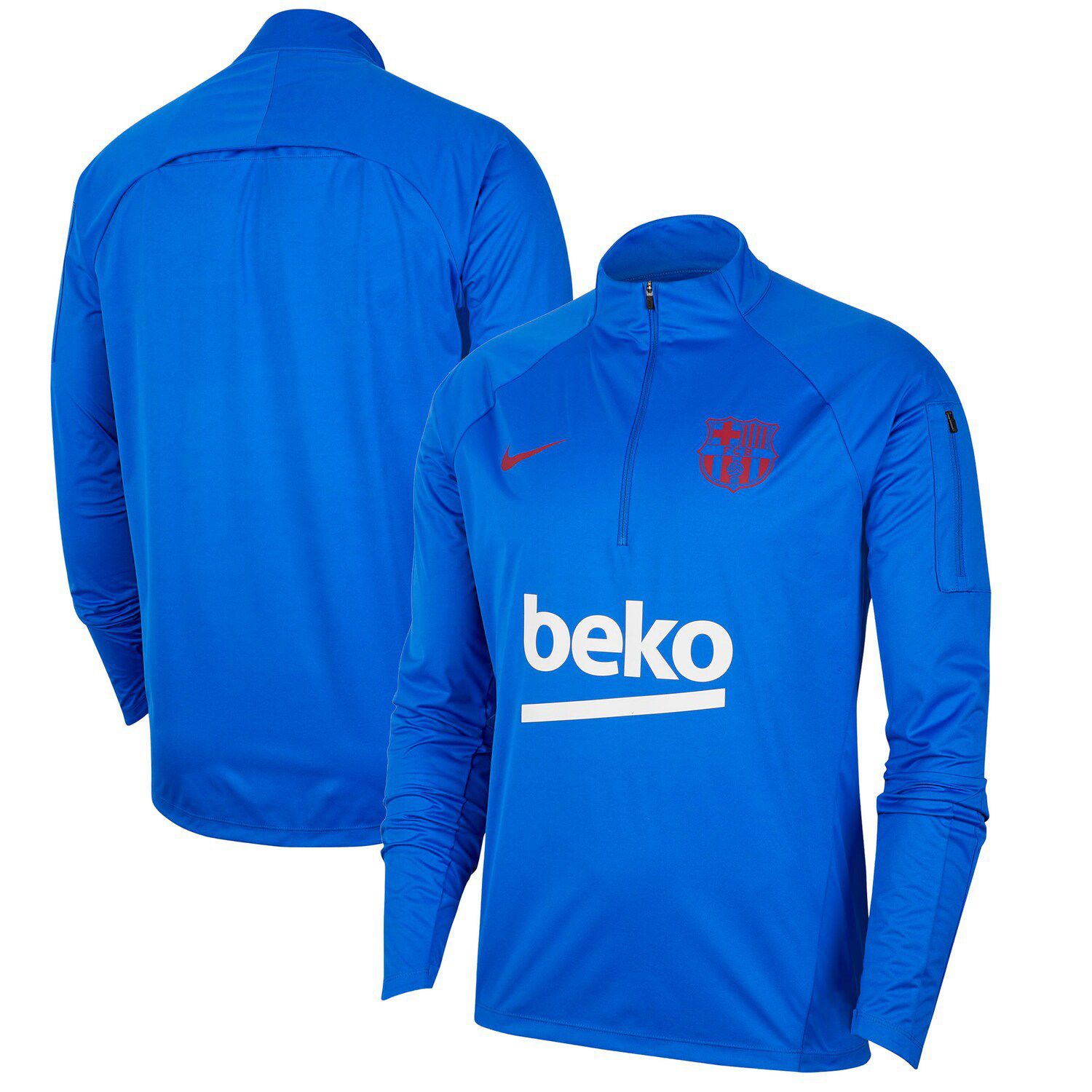 Nike 2021-2022 Barcelona Strike Training Shirt (Orange)