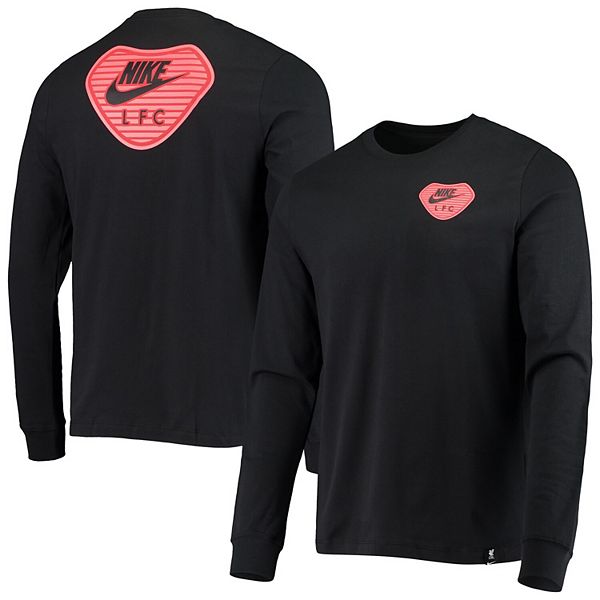 Men's Nike Black Travel Long Sleeve T-Shirt