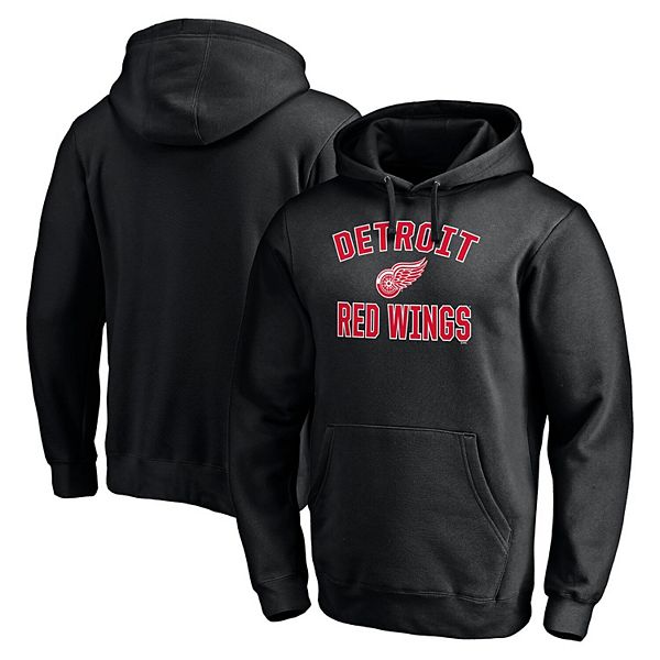 Women's Fanatics Branded Black Detroit Red Wings Victory Arch Pullover  Hoodie