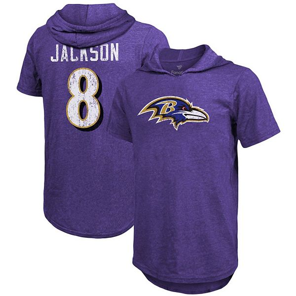 Mens Majestic Threads Lamar Jackson Purple Baltimore Ravens Player