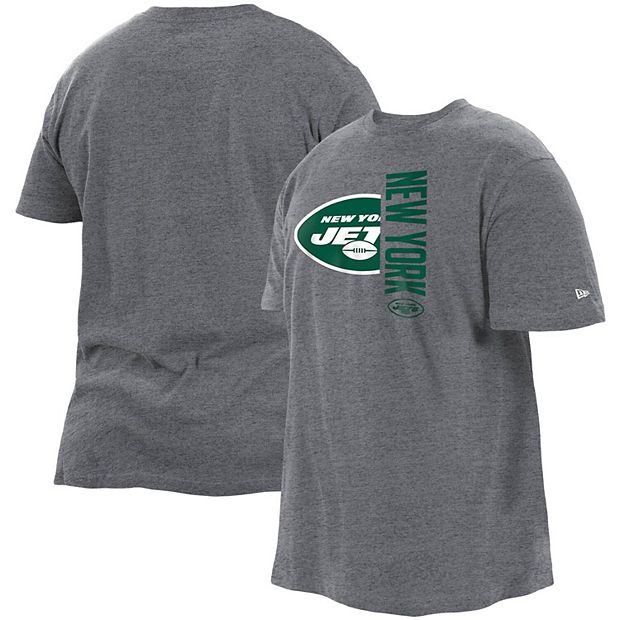 NFL New York Jets Long Sleeve Two Hit Tee, Heather Grey, 4XL