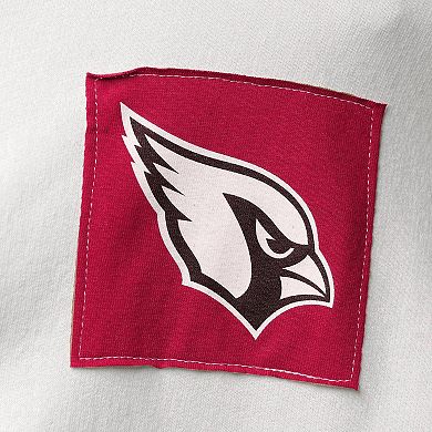 Women's Refried Apparel White Arizona Cardinals Sustainable Crop Dolman Pullover Hoodie