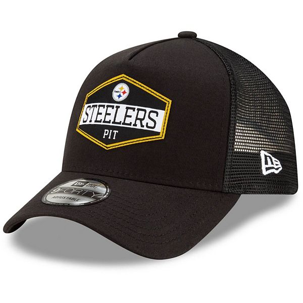 Pittsburgh Steelers A-Frame Black/White Adjustable - New Era cap