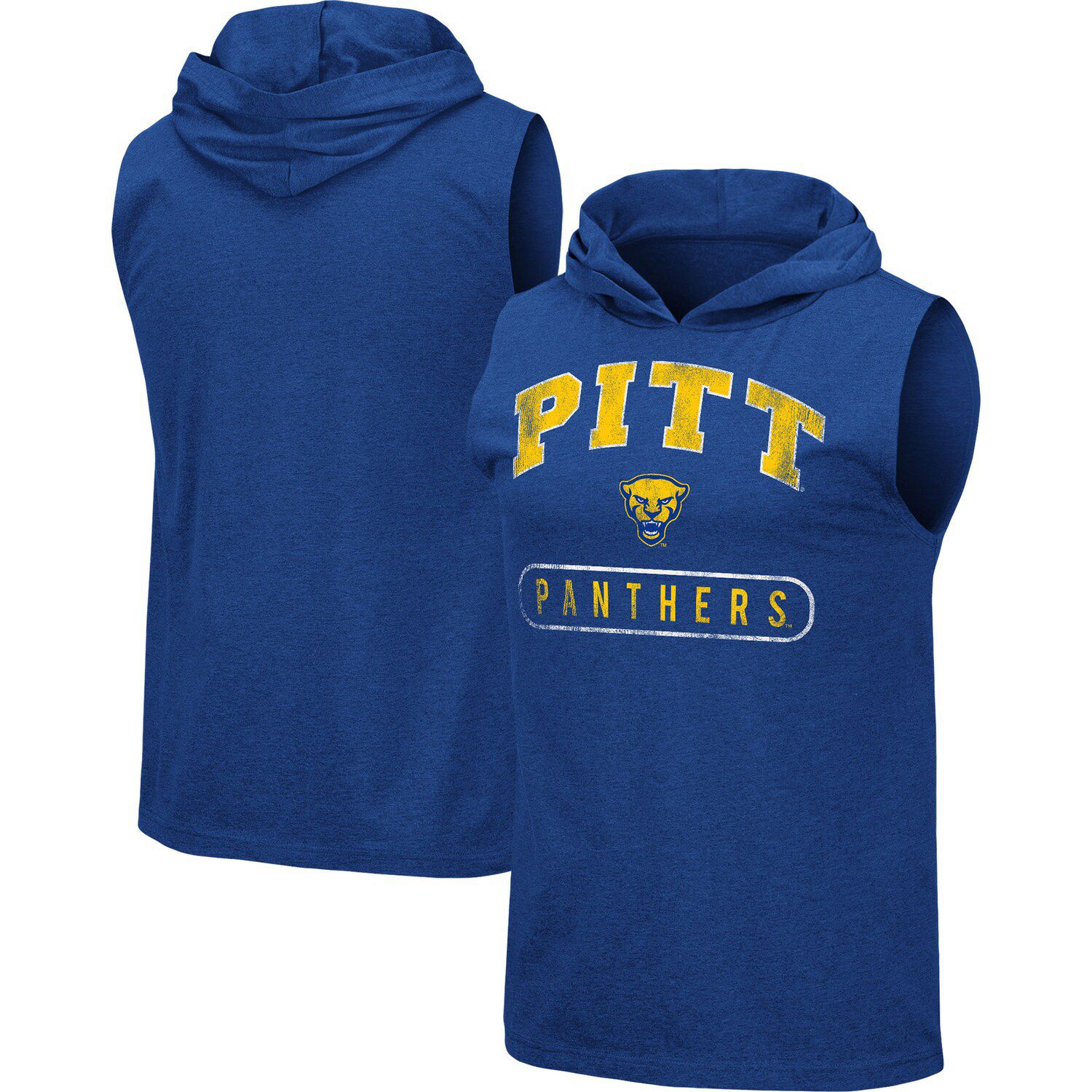 panthers sleeveless hoodie