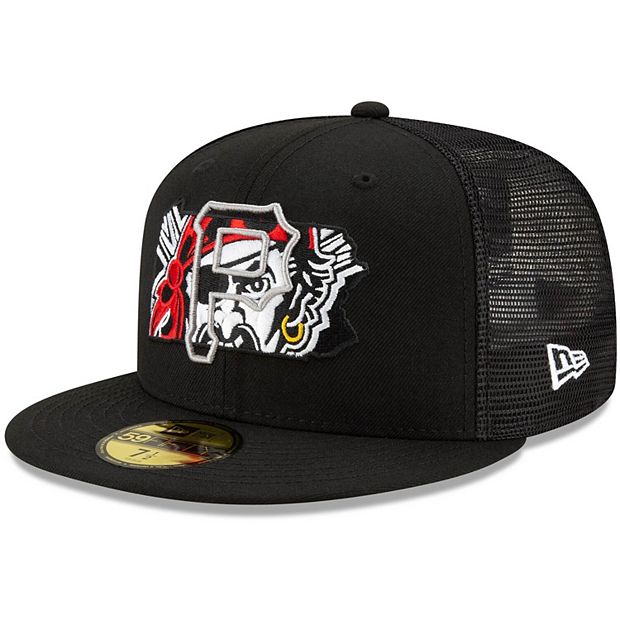 New Era Men's Pittsburgh Pirates 59Fifty Black Fitted Hat