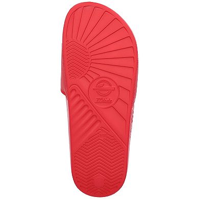 Youth ISlide Red Portland Trail Blazers Primary Motto Slide Sandals