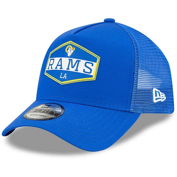 New Era 9FORTY Los Angeles Rams 4th Down Snapback Hat White Royal Blue