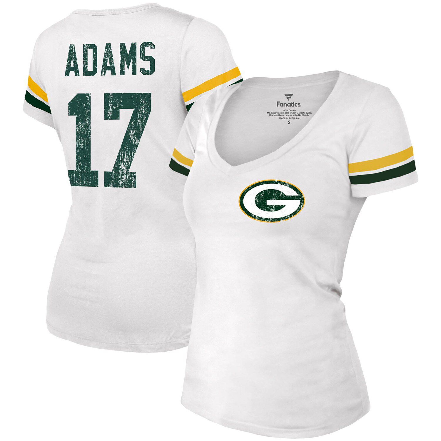 davante adams white jersey